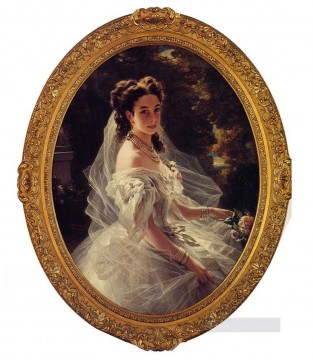 Franz Xaver Winterhalter Painting - Pauline Sandor Princess Metternich royalty portrait Franz Xaver Winterhalter